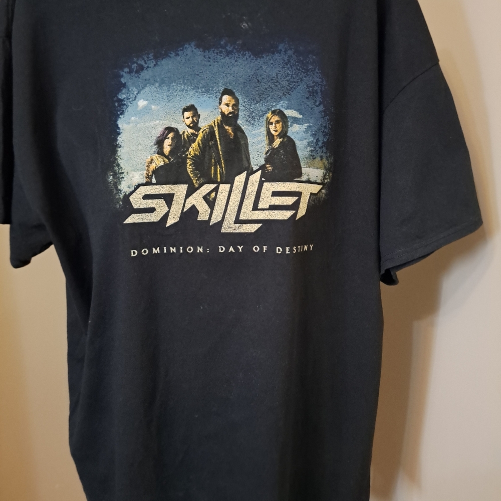 Skillet Band Black T-Shirt for Men Sz 2XL